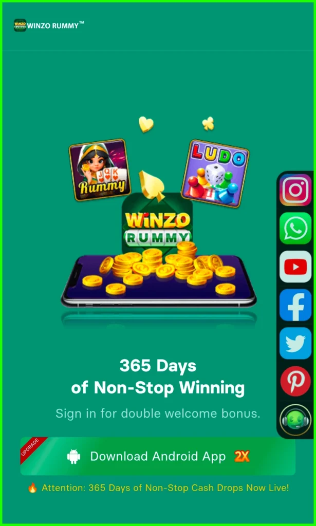 Winzo rummy game download